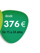 376&euro; De 16 a 24 a&ntilde;os.